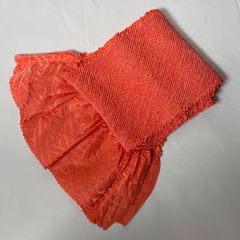 帯揚げ　サーモンピンク　正絹　絞り振袖用　使用可