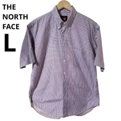 【古着】THE NORTH FACE ROCKSOLID 半袖 チェック シャツ L