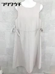 ◇ merlot メルロー ノースリーブ ロング ワンピース ベージュ系 レディース 【中古】 【1002802376115】