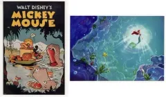 【中古】原画イラストボード 読売新聞 2017年 額絵シリーズ ディズニーキャラクターアートコレクション第8集