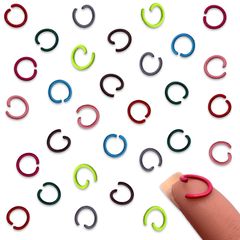 丸カン 10ｍｍ カラフル ミックス 100個 ジャンプリング 丸環 基礎パーツ 接続金具 金具 アクセサリー ハンドメイド 手芸 パーツ BD4158