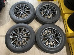 【2506044】スタッドレス 17インチ 7J +38 PCD114.3 5H + GOODYEAR 215/60R17 2022年 アルファード ヴェルファイア C-HR エスティマ カローラクロス エクストレイル エルグランド UX CX-30 等
