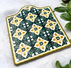 秘蔵/稀少ローラアシュレイアンティークコレクションタイルトリペッド鍋敷き 秘蔵/稀少ローラアシュレイアンティークコレクションタイルトリ