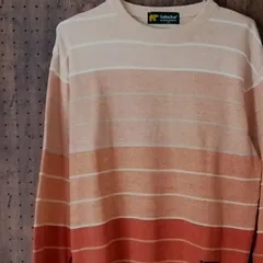 Golden Bear　ゴールデンベア　グラデーションボーダーニット　 ロゴワッペン　サイズＭ　日本製