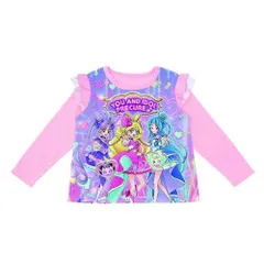 【新品・4営業日で発送】パジャマキミプリA110ピンク 光る 2TOPSニットパジャマキミとアイドルプリキュア A110ライトピンク