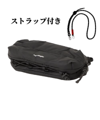 ブラック  新品未使用  Topologie ボトルサコッシュ（ストラップ付き) Black (Puffer)