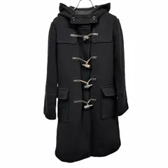 【中古】[印象AB] JILL STUART ジルスチュアート ダッフルコート / パーカー レディース S ブラック 黒 ウール×ナイロン 長袖 裏地付き 無地 牛革トグルのサムネイル