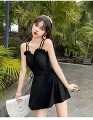 ワンピース レディース 水着  オールインワン 体型カバー水着 ママ水着 20代 30代 40代 ぽっちゃり オトナ女子 大きいサイズ フレアスカート 可愛い お洒落 エレガント セクシー お腹 お尻 太もも 露出控えめ 】daisi000