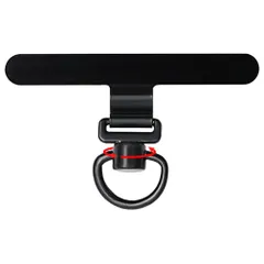 【革新版 極薄0.2mm・360°回転・304ステンレス製】 ALUBES ストラップホルダー 薄型 ストラッパー ステンレス スマホストラップ ホルダー 全機種対応 スマホショルダー 耐久性 破損・劣等化なし 軽量 薄型 荷重量10㎏ ブラック