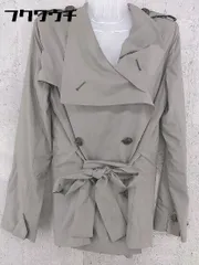 ◇ ◎ JOSEPH ジョセフ ウエストベルト付き トレンチ コート ジャケット サイズ38 グレー系 レディース 【1002801344771】のサムネイル