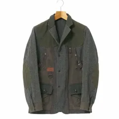 新品！JUNYAWATANABE MAN レザー切替ジャケット　コムデギャルソン COMME des GARCONS JUNYA WATANABE MAN【コム デ ギャルソン