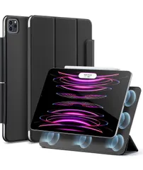 ★ESR iPad Pro 12.9 ケース (2022/2021/2020、第6/5/4世代) iPad Air 13インチ 専用カバー (2025/2024) マグネット吸着式 Pencil2対応 三つ折りスタンド オートスリープ・ウェイク Rebound