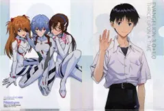 【中古】クリアファイル 式波・アスカ・ラングレー＆綾波レイ＆真希波・マリ・イラストリアス/碇シンジ A4クリアファイル 「シン・エヴァンゲリオン劇場版」 月刊ニュータイプ 2023年5月号 付録