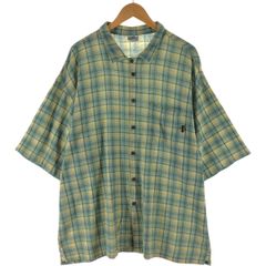 古着 グラミチ GRAMICCI 半袖 コットン チェックシャツ ボックスシャツ メンズXL相当/eaa565377