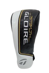 【美品】TaylorMade(テーラーメイド) ヘッドカバー 白黒 フェアウェイウッド用 ゴルフ用品 2506-0639 中古