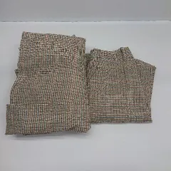 ◇ ⊂ RETRO GIAL レトロGIRL ガール 千鳥格子柄 膝丈 S デザインスカートスーツ サイズF ブラウン系 レディース E  【1507030013011】