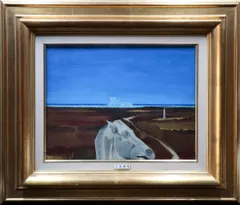 k350r120 額装絵画「緑の指輪」小島俊男 梅田画廊 パステル 肖像画 k350r120 額装絵画「緑の指輪」小島俊男 梅田画廊 パステル