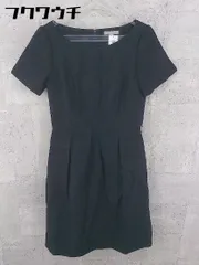 ◇ NATURAL BEAUTY ナチュラルビューティー バックジップ 半袖 膝下丈 ワンピース サイズ38 ネイビー レディース 【中古】 【1002802453199】のサムネイル