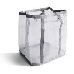 【新品】 ランドリーバッグ 折りたたみ 大容量 洗濯かご メッシュ 通気性 軽量 洗濯カゴ ランドリーバスケット 洗濯物入れ 収納 壁掛け 取っ手付き 家庭用 大きいサイズ グレー 0