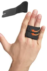 【医師監修】 指サポーター ロゴ無し 2本巻×3サイズ フィンガーラップ 男女 左右 Helcynas Lサイズ [L] [2本指固定]