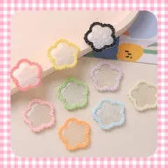 【525-い】95個 デコパーツ プレート 土台 ホイップデコ ミックス まとめ売り