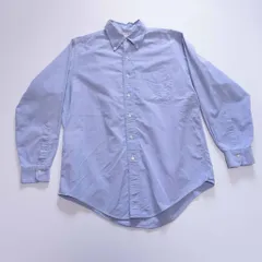 90s Brooks Brothers オックスフォード ボタンダウン シャツ USA製 コットン 7つボタン 7つ釦 90年代 ブルックスブラザーズ 青 古着 vintage 【L】
