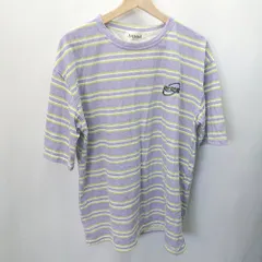 ◇ BASQUE magenta ボーダー柄 半袖 Tシャツ サイズFREE パープル グリーン メンズ E  【1406180070854】のサムネイル