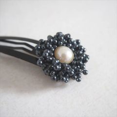 Ouca（ウーサ）ヘアクリップ／キッズコレクション/フォーマルミニヘアクリップ／ネイビー