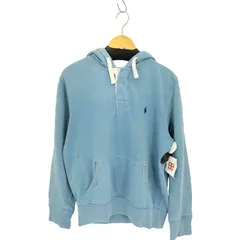ポロバイラルフローレン Polo by RALPH LAUREN 90s ポニー刺繍 フード裏サーマル プルオーバーパーカー メンズ  M