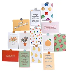 ［ドナリー］おしゃれで可愛い ポストカード 10枚セット はがきサイズ 北欧 韓国 海外 インテリア 雑貨 ミニポスター (サニー 13枚セット) [サニー 13枚セット]