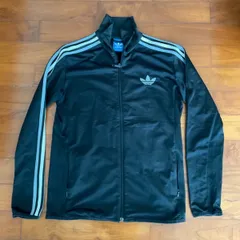 アディダス　トラックジャケット　S or Mサイズ程度　ブラック　サンプル品　傷あり　トレフォイルロゴ