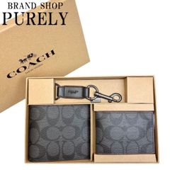 コーチ ウォレット＆キーリング ギフトセット ○ギフトBOX付!! 3点セット!!○ コーチ アウトレット COACH 財布