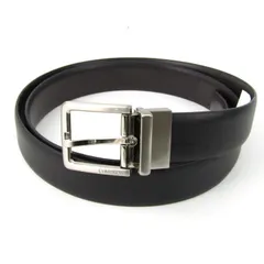 カルバンクライン ベルト レザー  ブランド 小物 メンズ 44/110サイズ ブラック Calvin klein 【中古】