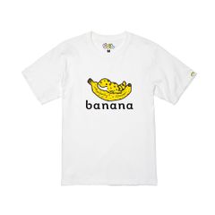 ぴり×ばなな（えいご）半袖Ｔシャツ（白）