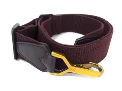 ■美品■ LOUIS VUITTON ルイヴィトン バッグ用 ショルダーストラップ クロスボディ 斜め掛け メンズ レディース ボルドー系 FL2379