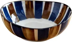 【在庫処分】テーブルウェアイースト 中鉢 13.6cm 青茶サビ十草