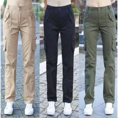 レディース 作業着 カーゴパンツ ワークパンツ ミリタリー スキニーパンツ ロング丈 カーゴ スリム カジュアルパンツ 春夏LFY02大人気