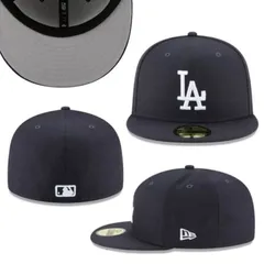 ニューエラ NEWERA キャップ 帽子 59FIFTY 5950 ドジャース ネイビー フラットバイザー しっかりめ MLB メジャーリーグ 大谷翔平 フラットバイザー メンズ レディース ユニセックス NEWERA 59FIFTY 新品 正規品 未使用品