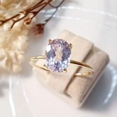 アメジスト♡9号【ノワールドプーペ】K10 スクエアリング☆アガット