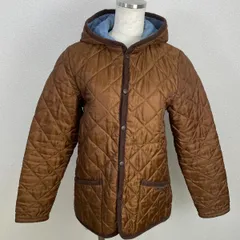 LAVENHAM ラベンハム　茶　ブラウン キルティングジャケット　フード付　20251010-0002