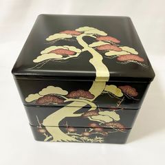 新品未使用・送料込・匿名配送】 二段重箱×2個セット （お節お祝等に
