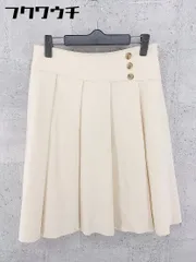 ◇ UNTITLED アンタイトル 膝丈 フレア スカート サイズ2 アイボリー レディース 【中古】 【1002802440151】