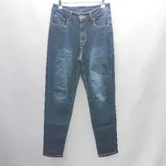 ◇ Θ n'Or LABEL ノアールレーベル コットン系 スリム デニムパンツ ジーンズ サイズM ブルー系 レディース E  【1412090065811】