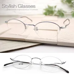 新品 メタル 老眼鏡 シニアグラス おしゃれ 軽い リーディググラス ハーフリム ナイロール 鼻パッド オーバル かわいい ボストン 男性 女性 スリム 携帯用 小さい文字拡大 読書 新聞 メンズ レディース 1.5 2.0 2.5 X840P