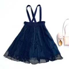 アクシーズファムキッズ　axesfemmeKIDS　スカート　発表会　レーススカート　フォーマル　入学式　ネイビー　140