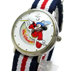 ディズニー Disney ミッキーマウス 魔法使いの弟子 ファンタジア 25周年 男女兼用 時計 婦人 メンズ クォーツ 稼働品