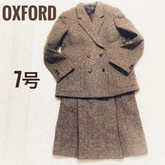 【美品】OXFORD QUINCY フォーマルスーツ ツイード 茶 7号 S