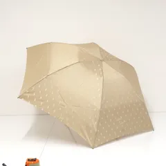 【未使用品】ポロラルフローレン ジャガード 晴雨兼用 折り畳み傘 ベージュ 折りたたみ傘 POLO RALPH LAUREN USED美品 ポロポニー