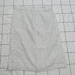 ◇ Θ ビーミング by ビームス キラキラ加工 膝下丈 タイト スカート サイズ表記なし シルバー系 レディース E  【1508200027296】