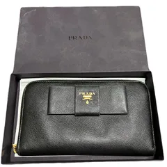 PRADA ブラック サフィアーノレザー 長財布